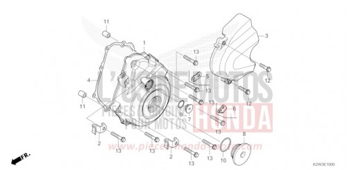 LEFT CRANKCASE COVER ST125AP de 2023